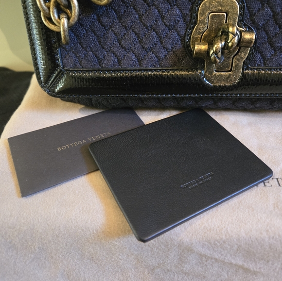 BOTTEGA VENETA LIKE NEW Intrecciato Knit Olimpia Knot Bag - Picture 13 of 13